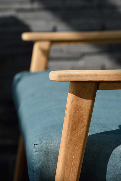 ghế armchair ngoài trời bằng gỗ Teak EVE