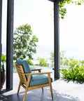 ghế armchair ngoài trời bằng gỗ Teak EVE