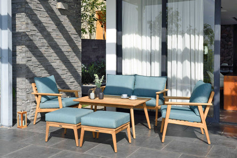 ghế đôn ngoài trời bằng gỗ teak