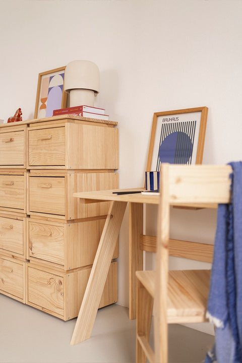 bàn học, bàn làm việc bằng gỗ thông