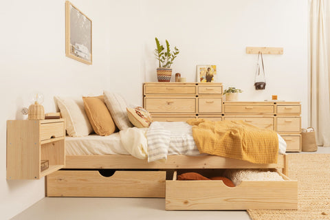 khung giường bằng gỗ thông