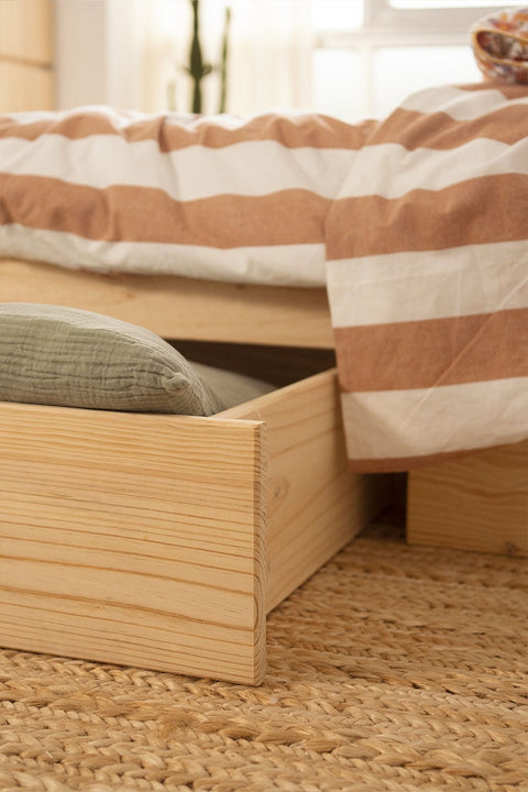 khung giường gỗ thông