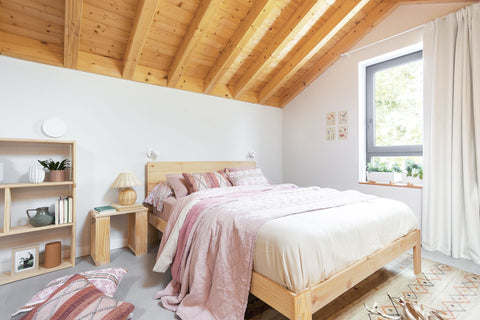 khung giường gỗ thông