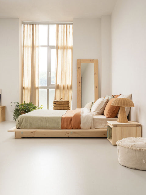 KHUNG GIƯỜNG GỖ THÔNG