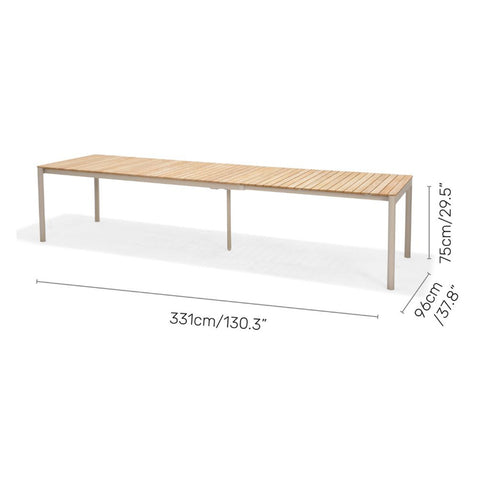 lifestylegarden, lifestyle garden, bàn ghế ngoài trời, bàn ngoài trời, bàn ăn mở rộng ngoài trời, bộ bàn ghế ngoài trời cao cấp