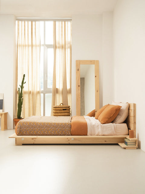 KHUNG GIƯỜNG GỖ THÔNG