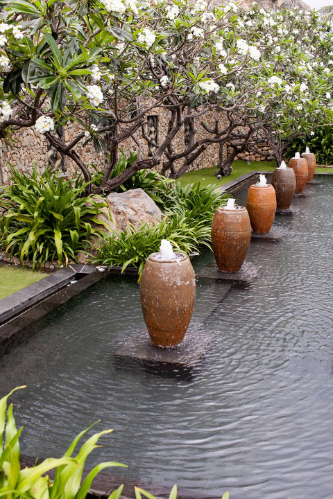 bình gốm anatolia bình gốm nung thủ công, chậu cây bằng gốm, thác nước bằng gốm