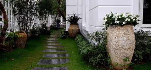 bình gốm anatolia bình gốm nung thủ công, chậu cây bằng gốm, thác nước bằng gốm