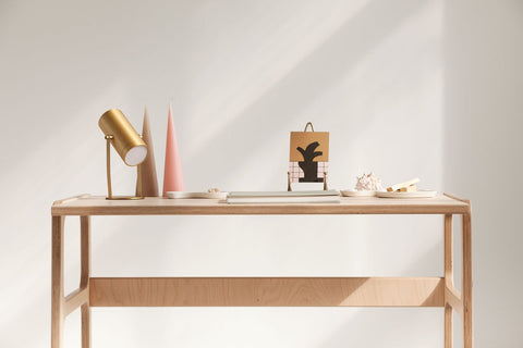 Bàn không ngăn kéo, bàn làm việc tối giản, bàn học ối giản