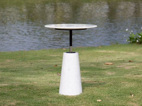 Finn bàn coffee bằng đá marble nguyên khối