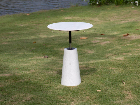 Finn bàn coffee bằng đá marble nguyên khối