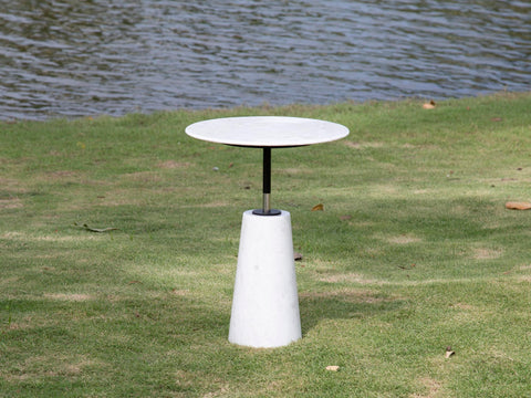 Finn bàn coffee bằng đá marble nguyên khối