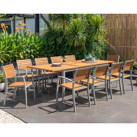 Bộ bàn ăn ngoài trời mở rộng LYNX 180-240