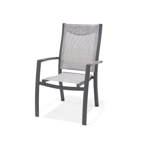 Ghế ăn ngoài trời lưng cao URBANITE dark grey