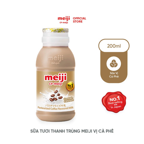 Sữa Tươi Thanh Trùng hương vị cà phê Meiji 4x200ml