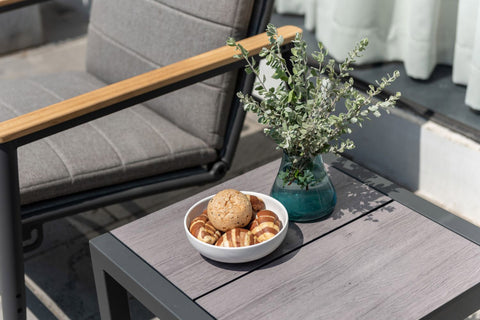 Bộ 2 ghế thư giãn ngoài trời TOPAZ dark và 1 bàn góc Urbanite