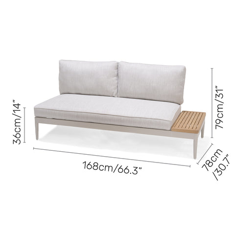 Ghế sofa ngoài trời TOPAZ light 2-seater