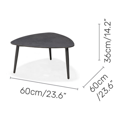 Bộ ghế sofa góc ngoài trời Topaz dark grey