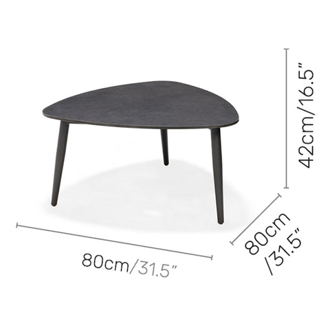 Bộ ghế sofa góc ngoài trời Topaz dark grey