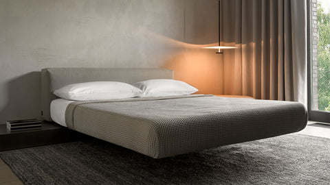 khung giường bọc vải