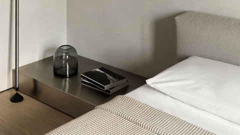 khung giường bọc vải