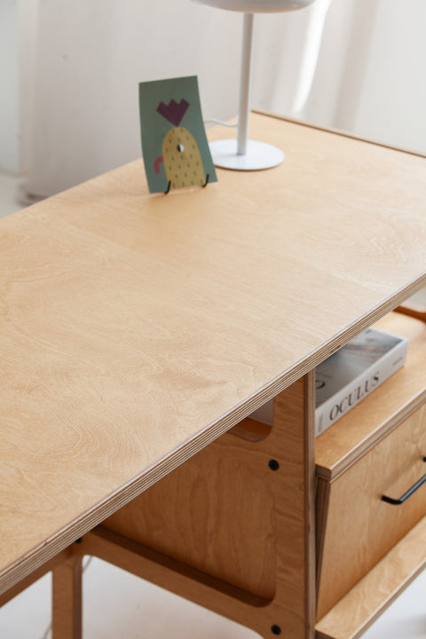 bàn học bàn làm việc 1 ngăn kéo plywood