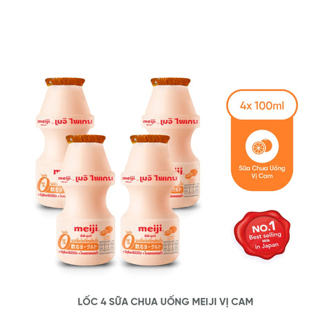 Sữa chua hương vị Cam Meiji 4x100ml