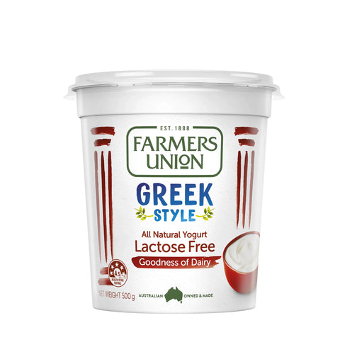 Sữa chua Hy Lạp không béo không đường Lactose Farmers Union 500g