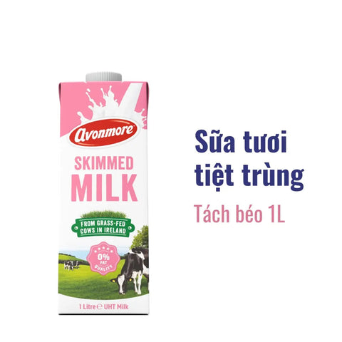 Sữa tươi tiệt trùng tách béo Avonmore 1L