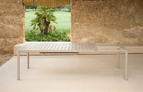 bàn ăn mở rộng ngoài trời, bàn tevere nardi italy