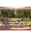 bộ bàn ăn mở rộng ngoài trời Tevere, bàn ghế ngoài trời nardi Italy