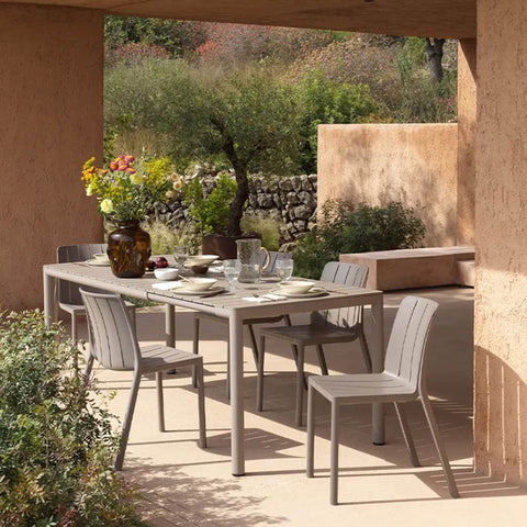 bàn ăn mở rộng ngoài trời, bàn tevere nardi italy